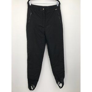 Profile Vintage Women's Ski Snow Pant Stirrup Hem Size 10 Black